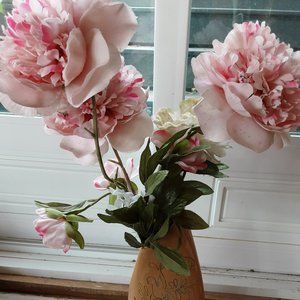 Pot de fleurs de soie